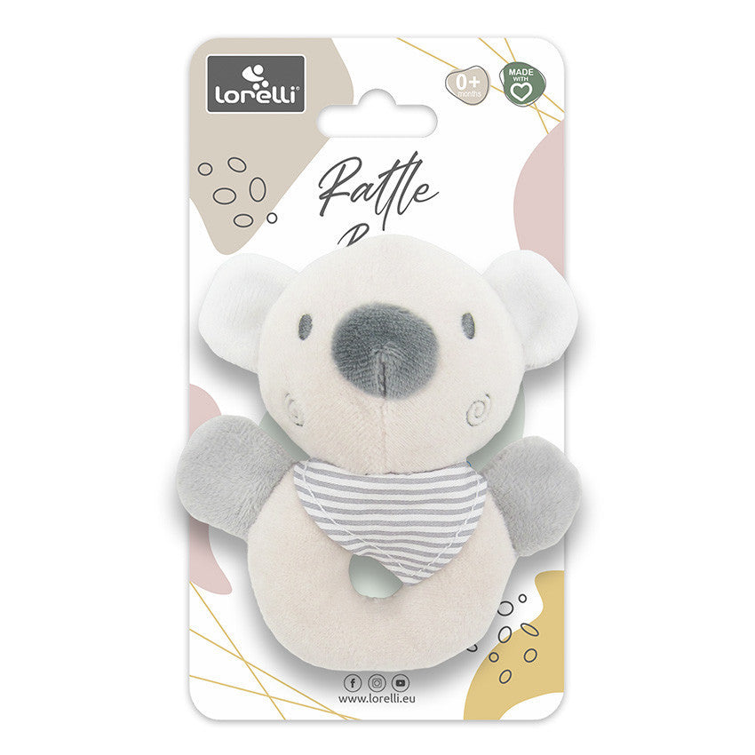 Lorelli Toys Plüss csörgő karika - Bézs Maci-1