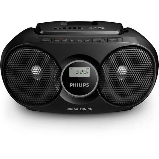 Philips AZ215B/12 hordozható sztereó rendszer Digitális 3 W FM Fekete (AZ215B/12)