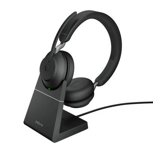 Jabra Evolve2 65, UC Stereo Slúchadlá s mikrofónom Bezdrôtový Pres hlavu Kancelária / call centrum USB Typ-A Bluetooth Čierna (26599-989-989)-0